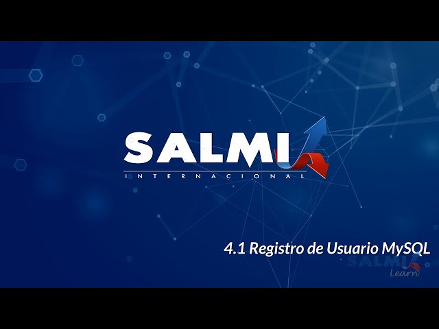 4-1 Registro de Usuario MySQL