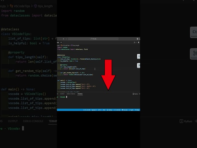 #shorts #vscode #vsco #python #codingtips #learntocode #programminglife #techsupport #devtips