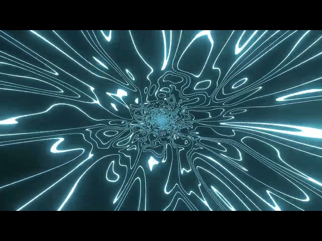 Abstract Neon Light Tunnel Background Video, 4K Blue Background Loop | Free Stock Footage