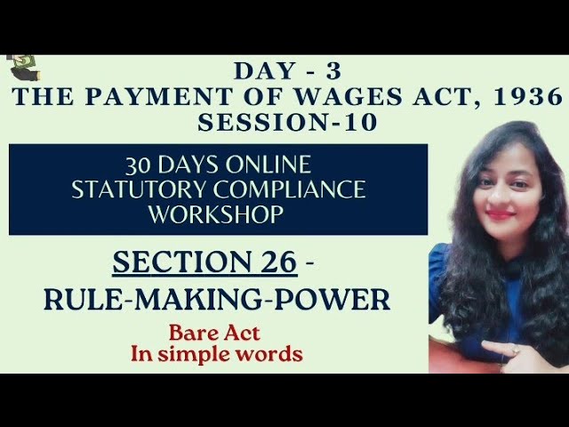 The Payment of Wages Act 1936 | Session 10 | Section 26 #statutorycompliance #hr #readytogetupdate