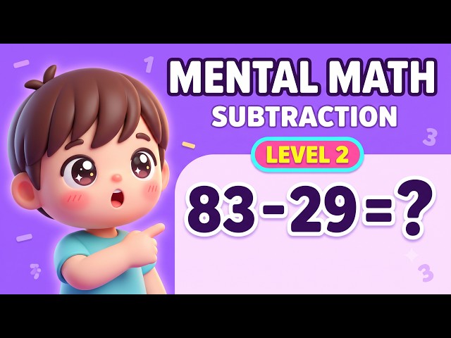 Mental Math Subtraction Challenge   Level 2   Grades 3–5