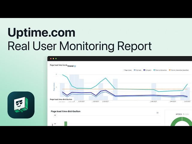 Uptime.com Real User Monitoring Report