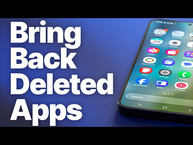 How to Recover Accidentally Deleted Apps on Android (Find & Reinstall)
