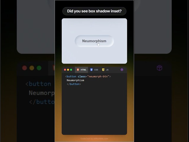 Neumorph Soft UI button style