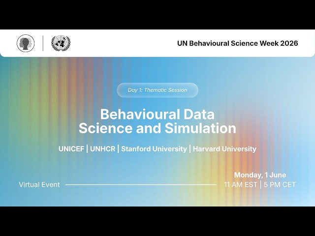 Behavioural Data Science and Simulation