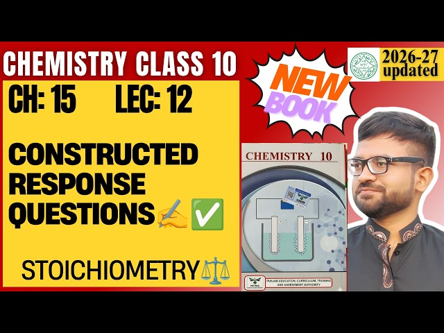 Class 10 Chemistry Chapter 15 Lecture 12 | Exercise Constructed Response Questions | CRQs Solved ✅