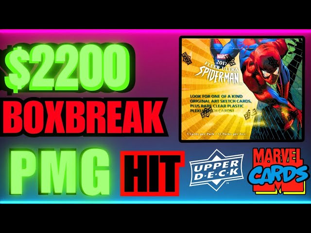💥 2017 FLEER ULTRA SPIDER-MAN 💥 UNBOXING BOXBREAK - PMG HIT #marvel #tradingcards #unboxing 