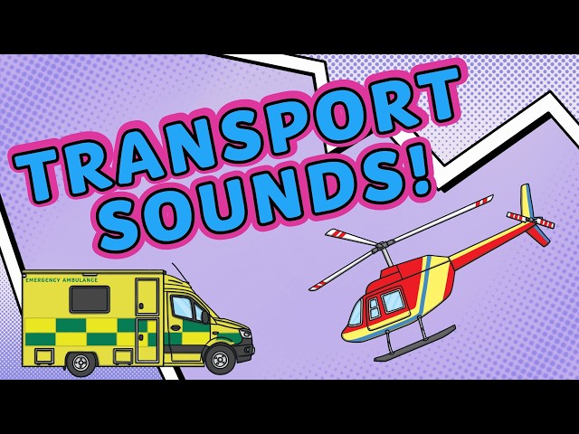 Fun Transport Sounds for Early Years Learning | Vehicle Sounds for Kids 🚗🚁🚒