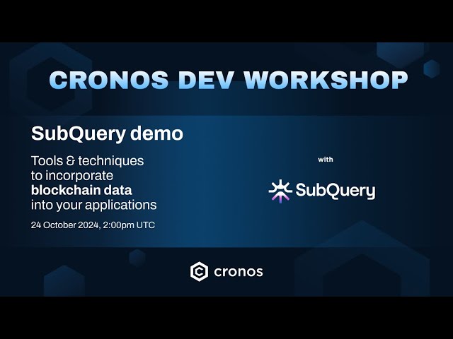 Cronos Developer Workshop: SubQuery