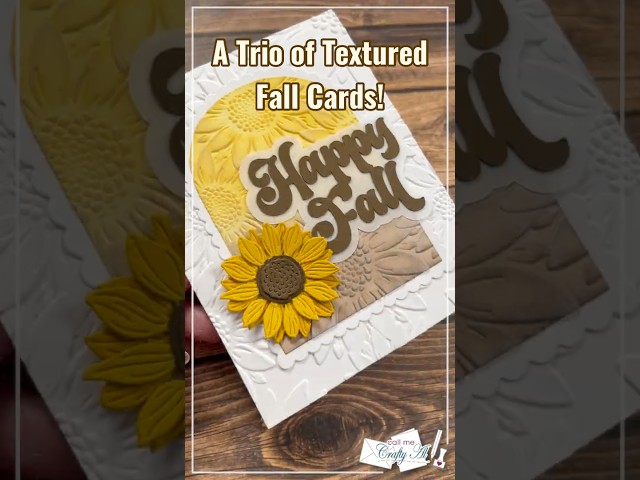 1 Technique, 3 Fall Cards | Embossing Folder Magic