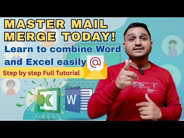 How to Mail Merge in MS Word with Excel|Print & Email Multiple Letters in Hindi|AnkitLearningTech