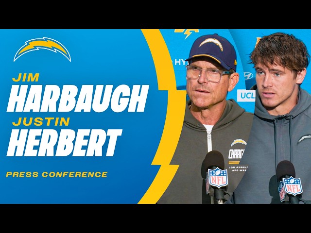 Jim Harbaugh & Justin Herbert Postgame Press Conference vs. Seahawks | LA Chargers