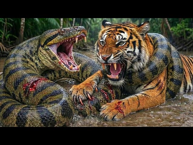 Tiger vs GIANT Python: The Jungle's Most Brutal Showdown