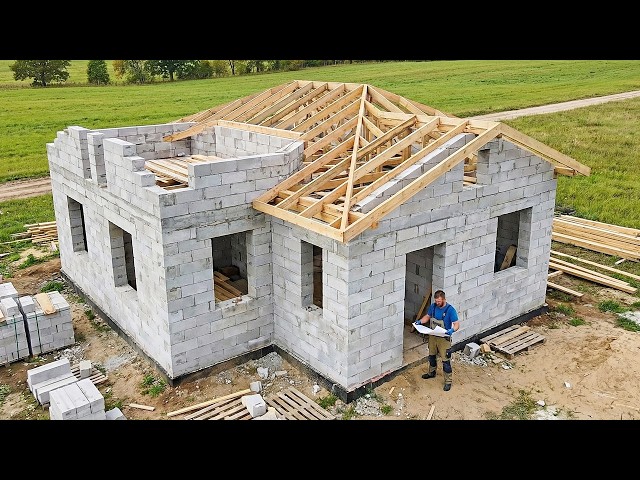 Man Builds a House ALONE 20 Minutes TIMELAPSE | Start to Finish by @syromyatnikov