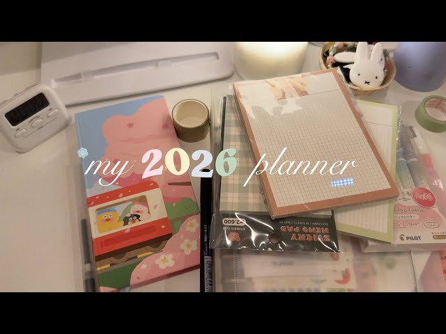 in 2026, we’re going analogue 🤘 2026 kinbor planner set up