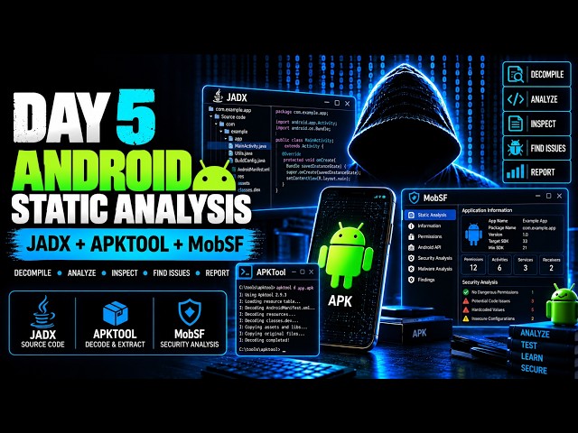 What’s Really Inside an Android APK?  | JADX, APKTool & MobSF | Day 5