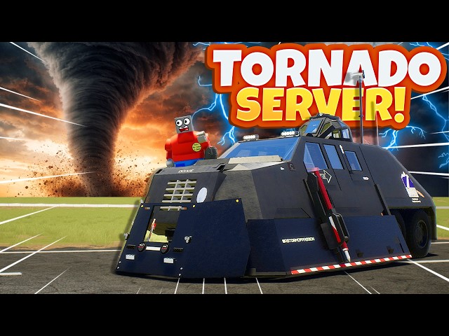 I Joined a TORNADO CHASING SERVER! (Brick Rigs)