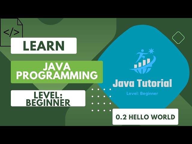 0.2 Java Tutorial: Saying Hello to the Coding World! | CodingCEO