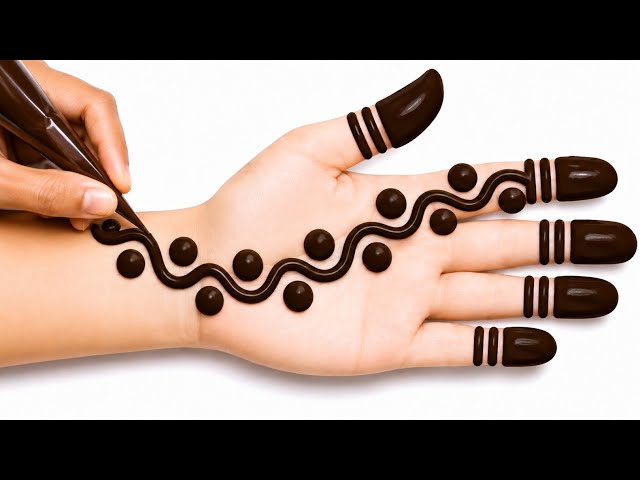 Front hand gol tikki mehndi design | amazing beautiful mehndi design | latest stylish mehndi design 