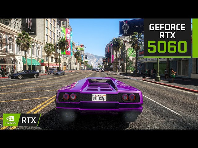 Grand Theft Auto V Enhanced | RTX 5060 + R7 5700X ( 4K, 1440p, 1080p All Settings )