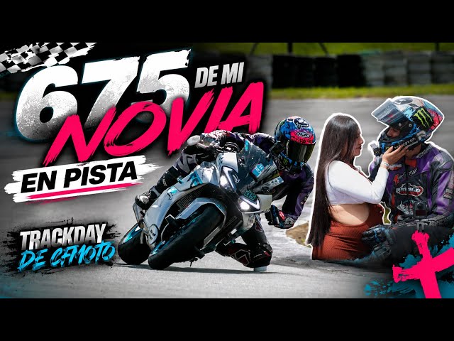 I took MY GIRLFRIEND'S bike to the TRACK 😨 I have to pay for it 😭