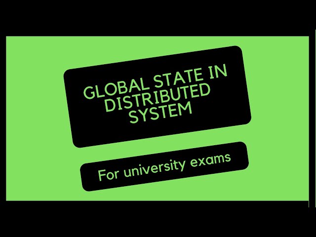 Global state in distributed system