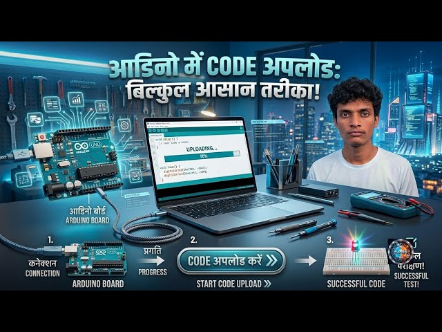 🔥 Arduino में Code Upload कैसे करें? | Arduino Programming in Hindi | #Arduino #Programming #Hindi