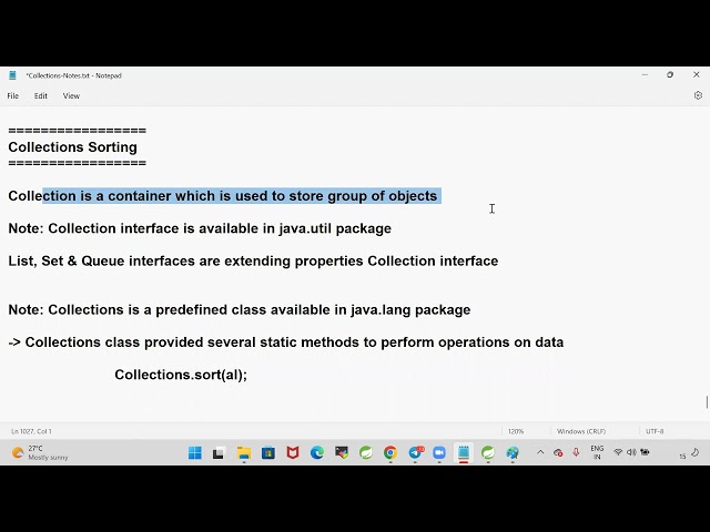 Java Collection Fremwork