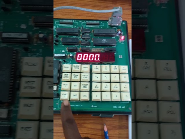 8085 Microprocessor program to enter into kit