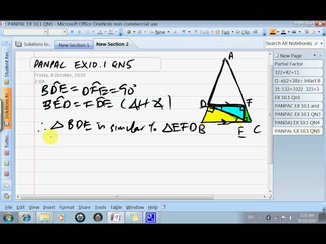 Plane Geometry Ex 1 Qn 5