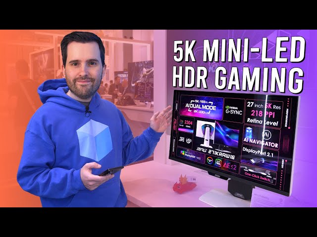 5K Gaming Might Actually Be Good? - 2304 Zone Mini-LED Hands-on at MSI