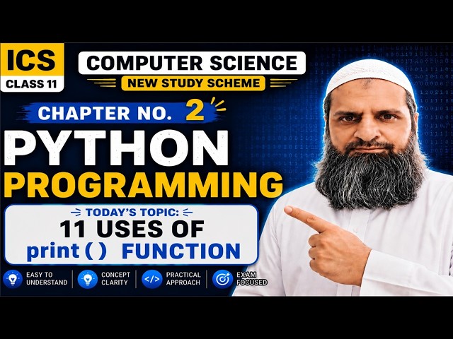 ICS 11th CS Lecture 2 | print() Function in Python