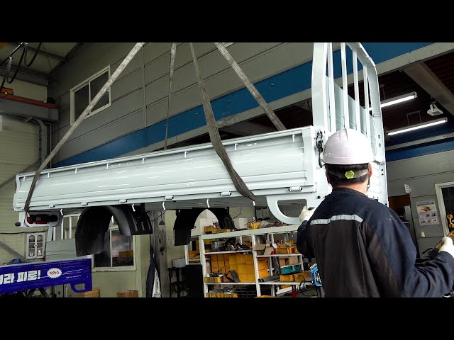 Amazing transformation of a 1-ton truck! The process of making Korean customized long cargo
