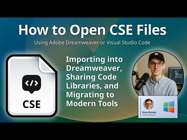How to Open CSE Files (Dreamweaver Code Snippet)