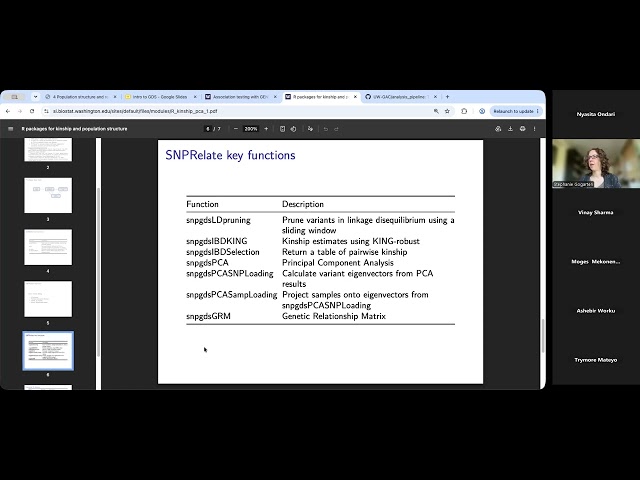 Bioconductor Africa Seminar Series: GWAS data analysis using GENESIS (Part 2)