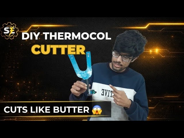 DIY Thermocol Cutter 🔥 Homemade Hot Wire Cutter