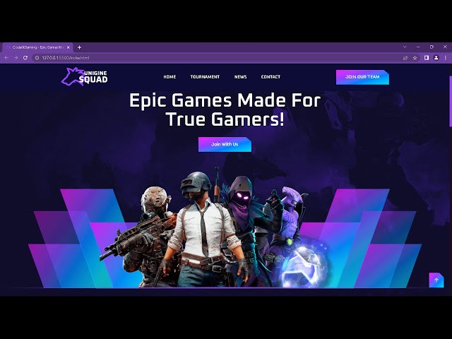 Gaming Website Clone | HTML CSS Projects | CoderX Projects 2023 | HTML CSS Beginners Demo Video