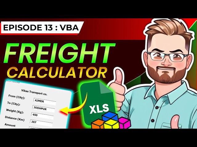 How to Create a Freight Cost Calculator in Excel VBA | Nested If & Error Handling (Ep. 13)