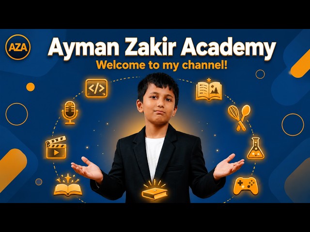 Ayman Zakir Academy তে স্বাগতম! | Welcome to My New Channel (Bangla, English & Arabic)