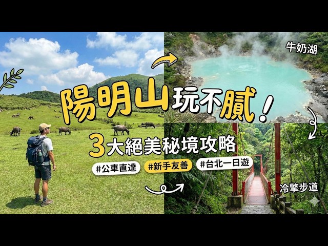 台北後花園秘境！陽明山一日遊攻略：擎天崗大草原、隱藏版牛奶湖、夢幻湖步道｜交通＆路線懶人包