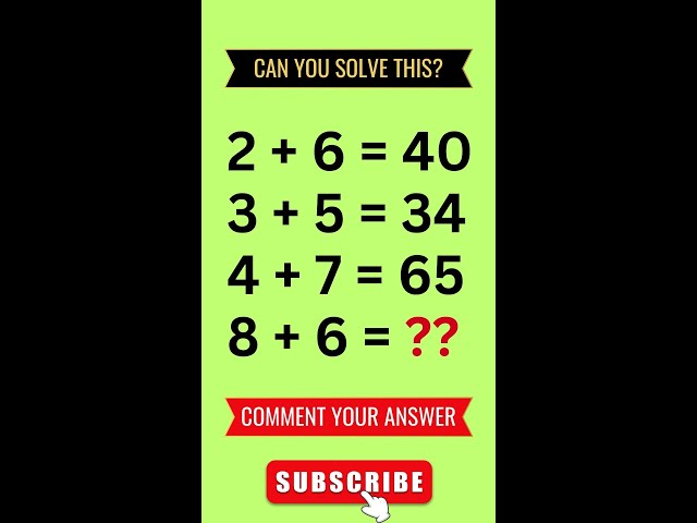 Viral Math Puzzles Live Challenge ⏱️ #mathpuzzles #riddles #puzzle