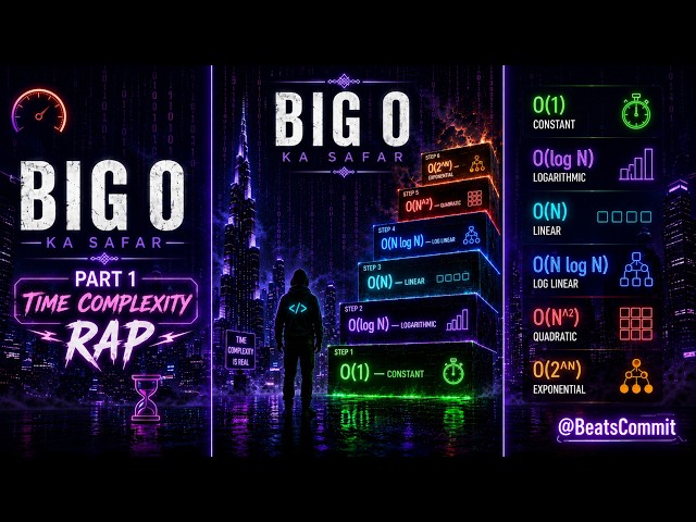 Time Complexity | Big O Time | Boom Bap DSA Song 🧠💾 | @BeatsCommit