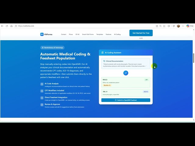 Finally! AI Power For OpenEMR: OVForms, The AI-Powered App and Visual Visit Form Builder for OpenEMR