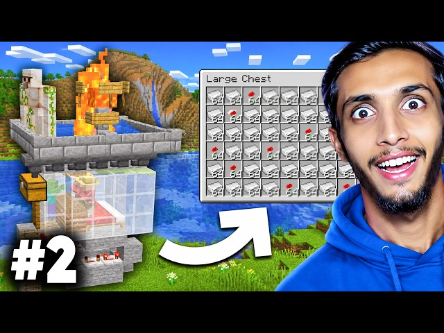I Built Iron Farm in Minecraft Survival! ⚒️ | Survival Series EP 2