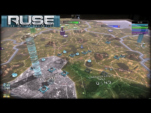 R.U.S.E - 4 Players Fight To The Death! - Ruse Multiplayer!