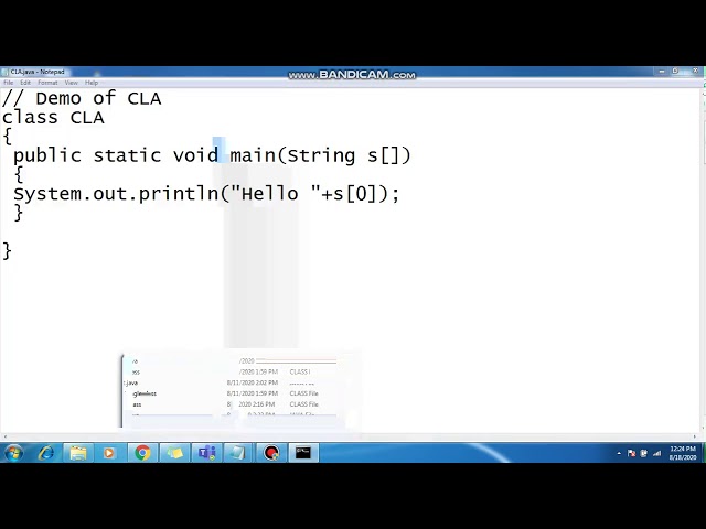 Command Line Arguments in Java