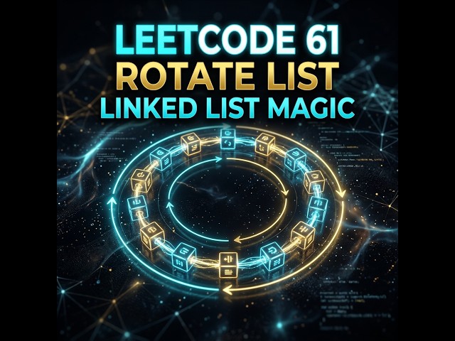 LeetCode 61: Rotate List in less than 5 minutes | Linked List Rotation
