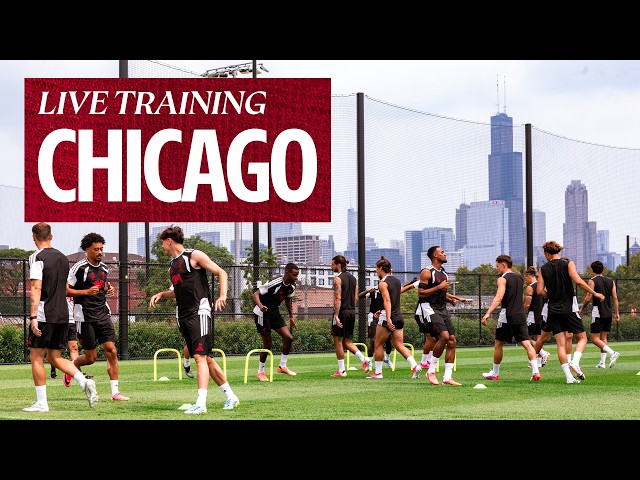 Live Training: Liverpool FC squad train in Chicago