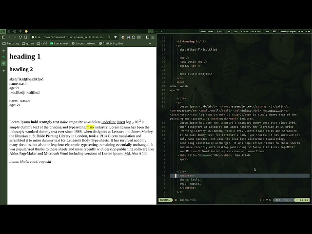 Html Full Tutorial (IIUC NSDP 58)