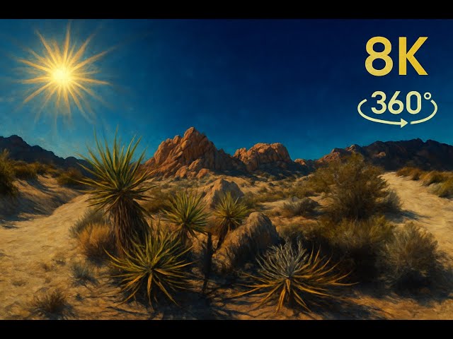 Joshua Tree in 360° | 8K Desert Sun and Towering Rocks 🌵☀️